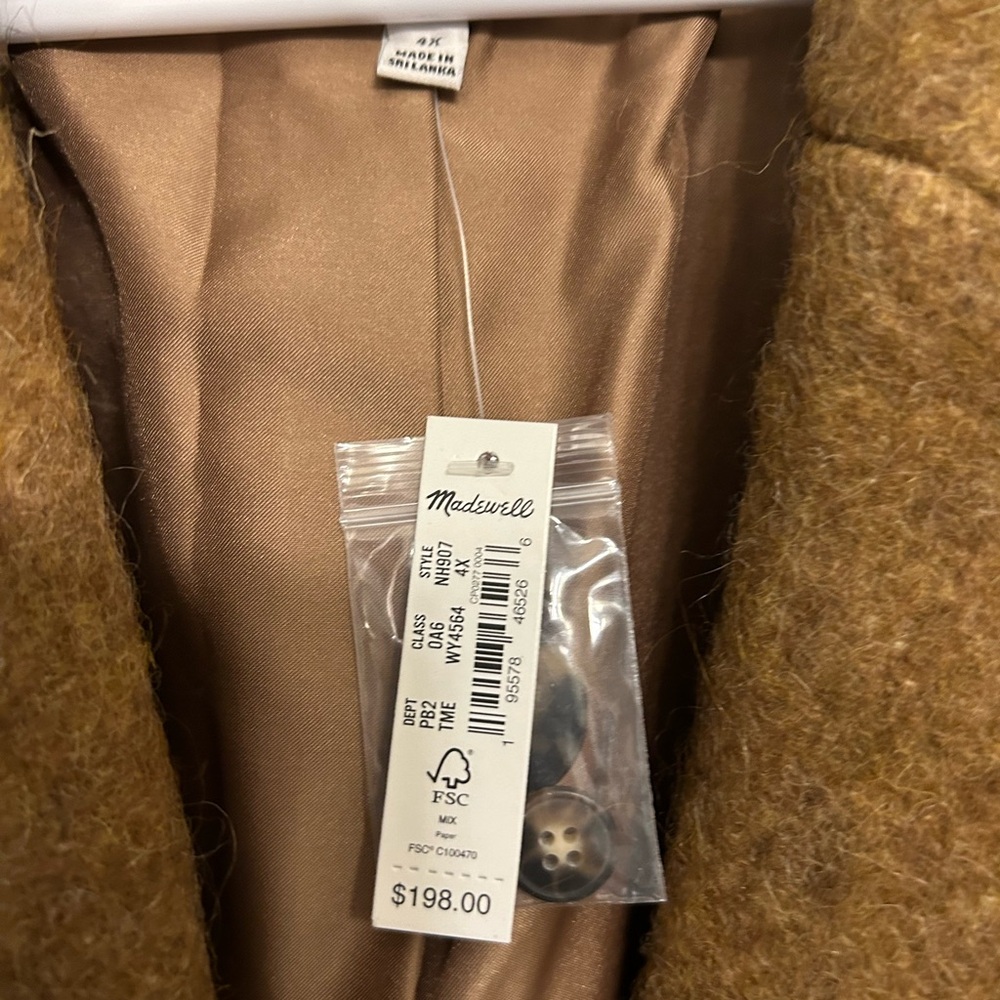 NWT Madewell Larsen Bouncle Blazer - Picture 6 of 14
